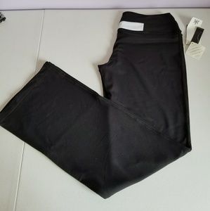 Black wide leg workout pants, size large!
